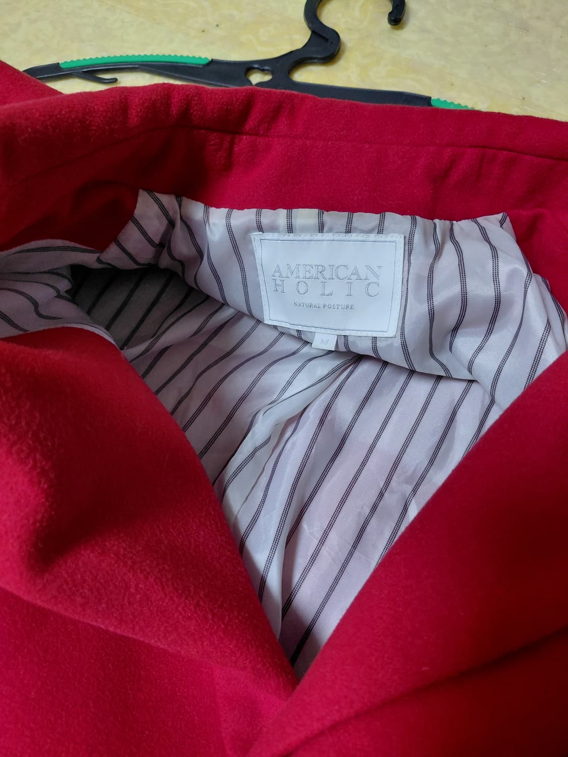 아메리칸 홀릭 레드 와인 코트 상품이미지4