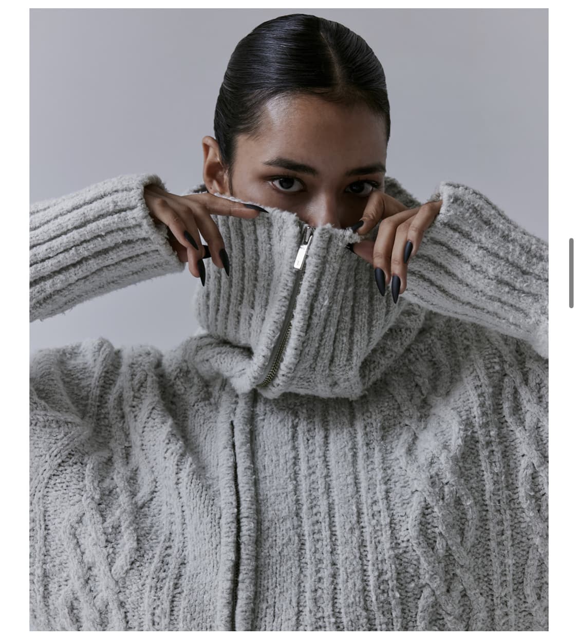 트리밍버드) 2-way Unbalance Off-shoulder Knit 상품이미지3