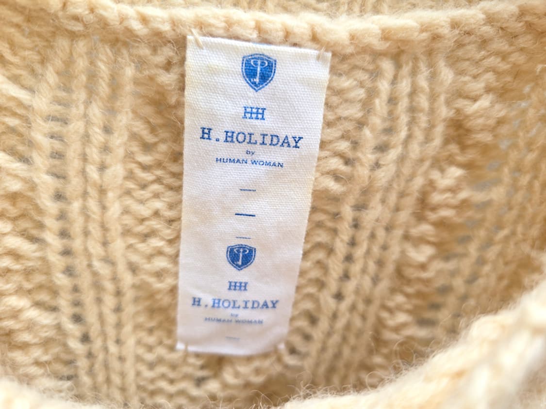 일본 휴먼우먼 케이블 니트 상품이미지4