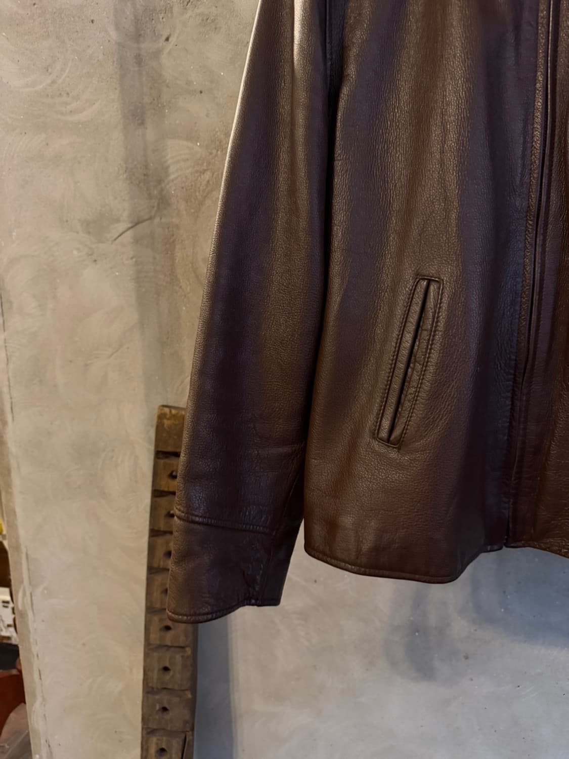 COLEBROOK&CO 싱글 라이더 레더 자켓 100 상품이미지4