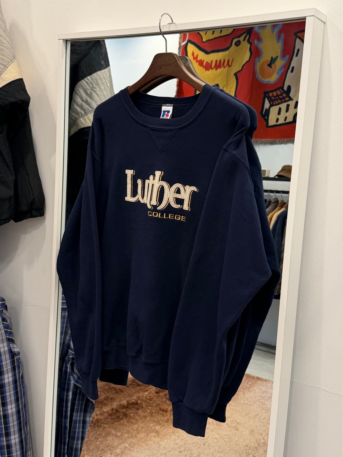 90-00s Russell 러셀 LUTHER Col. 스웻셔츠 상품이미지1