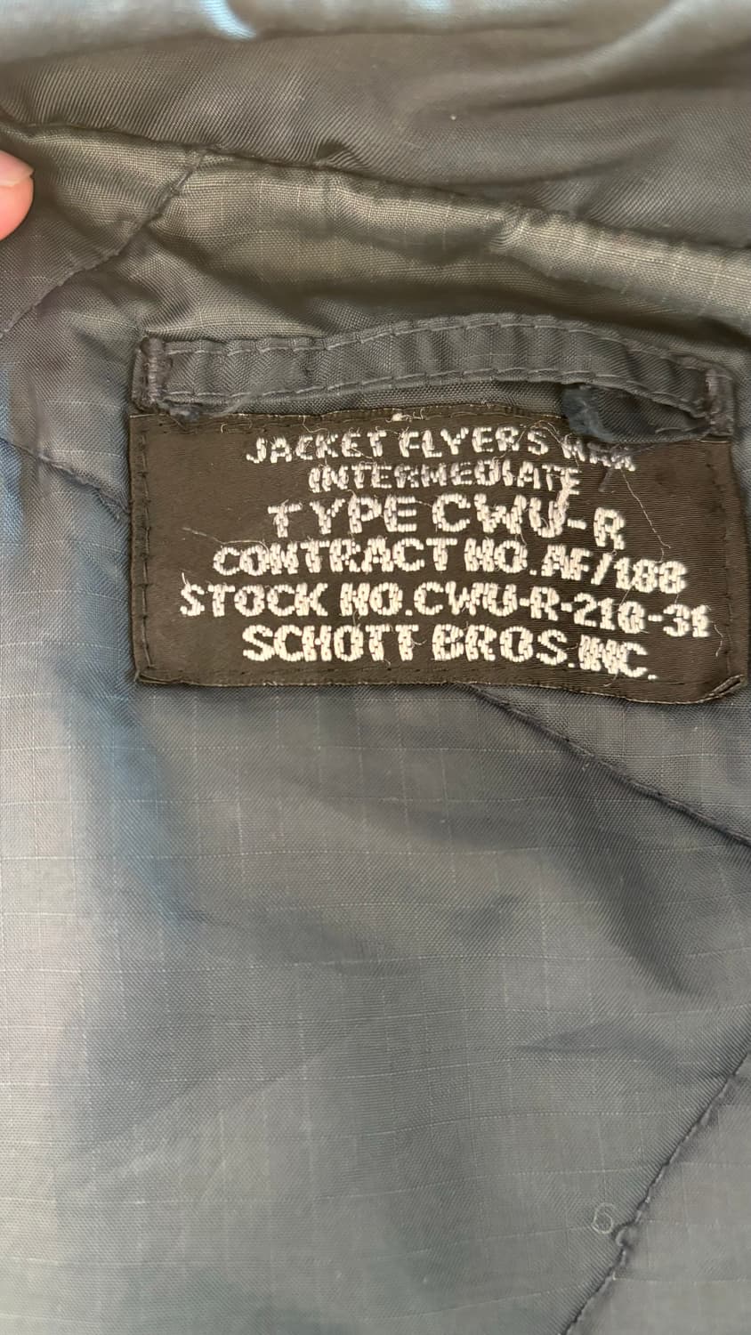 Schott CWU-R Flight Jacket 상품이미지9