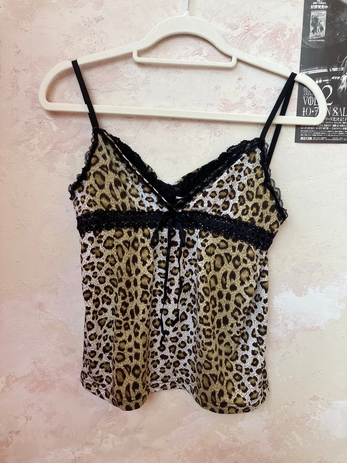 jpn 호피 레이스 슬리브리스 상품이미지2