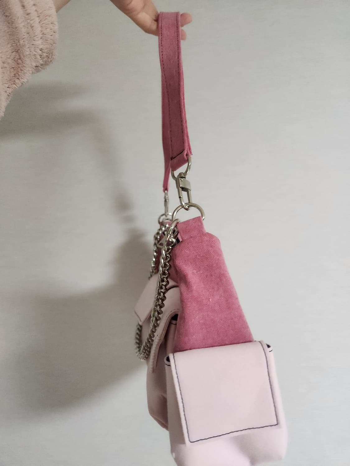 켈리즈 핑크 크로플백 with  라코스테 상품이미지2