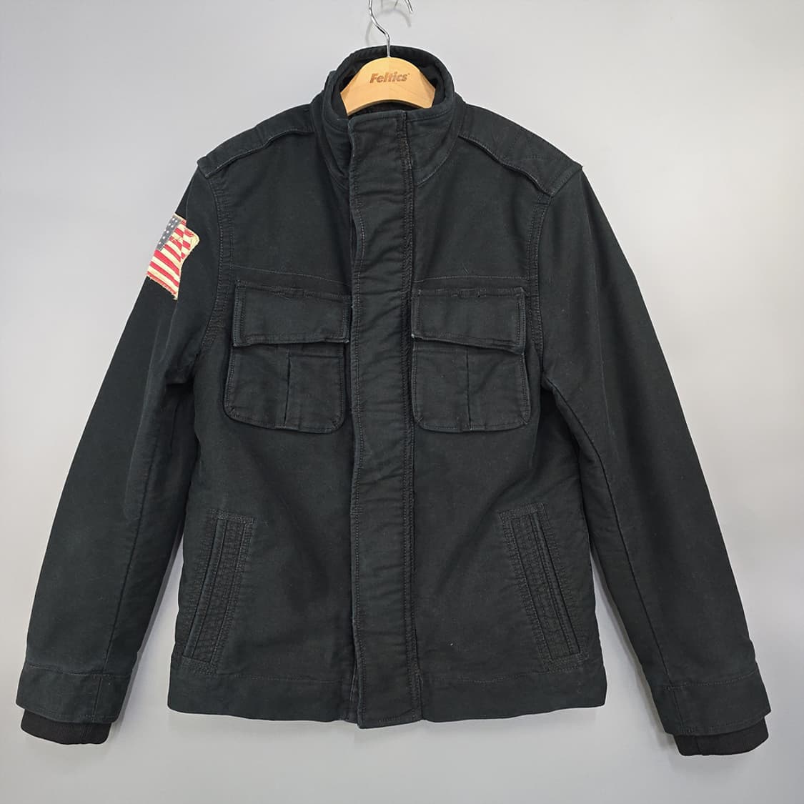 폴로진스(Polo Jeans) 성조기 패치 셰르파 자켓 M 상품이미지1