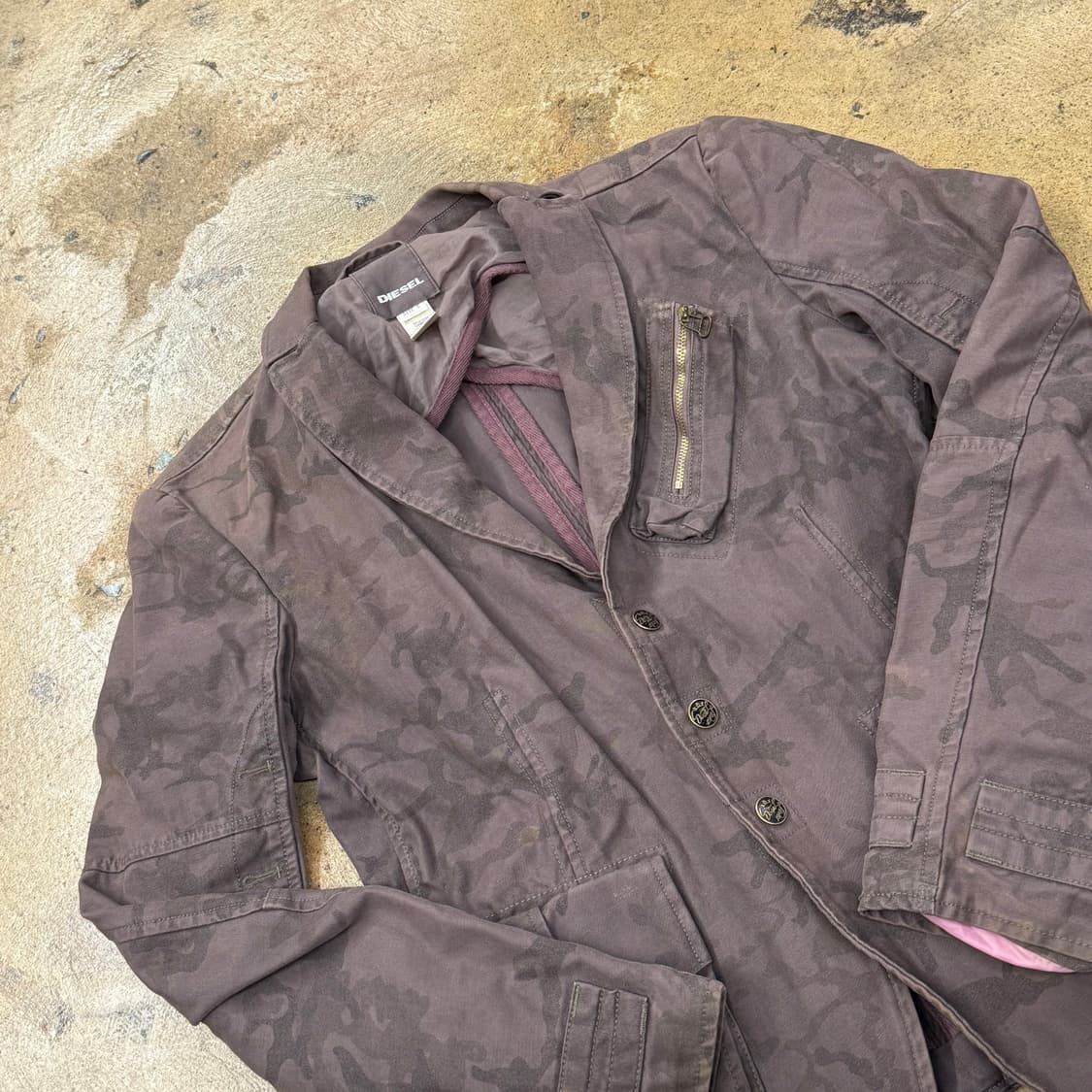 [정품/S] 디젤 카모 브라운 자켓 b19 상품이미지1