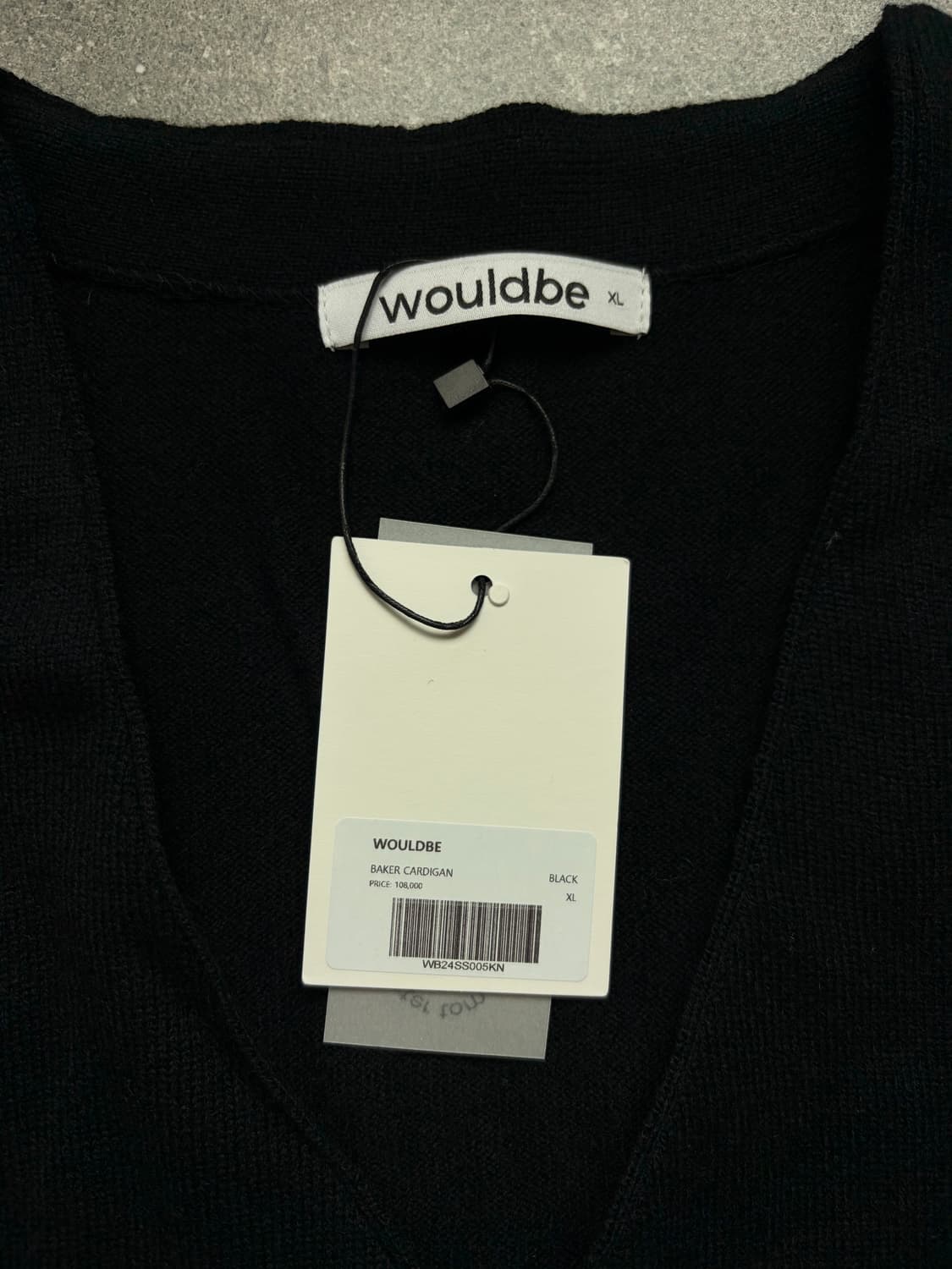 우드비 베이커 가디건 블랙 상품이미지2