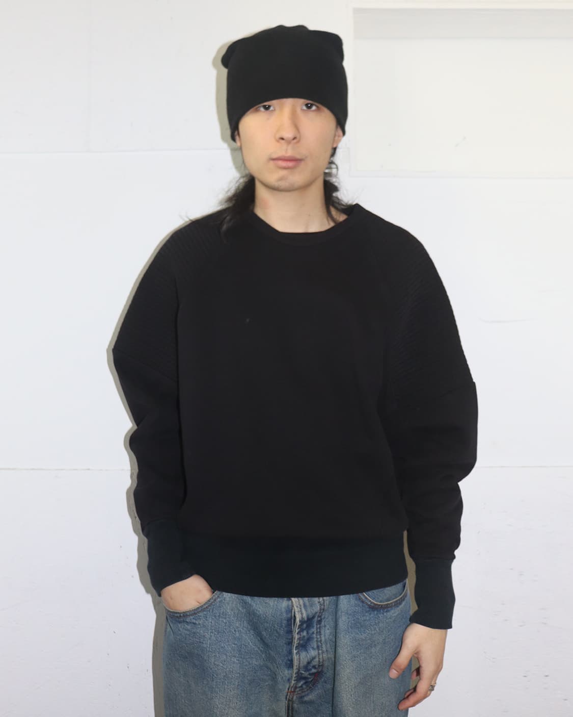 율리우스 17AW "Neuromantika" 바이커 디테일 스웨트셔츠 상품이미지1