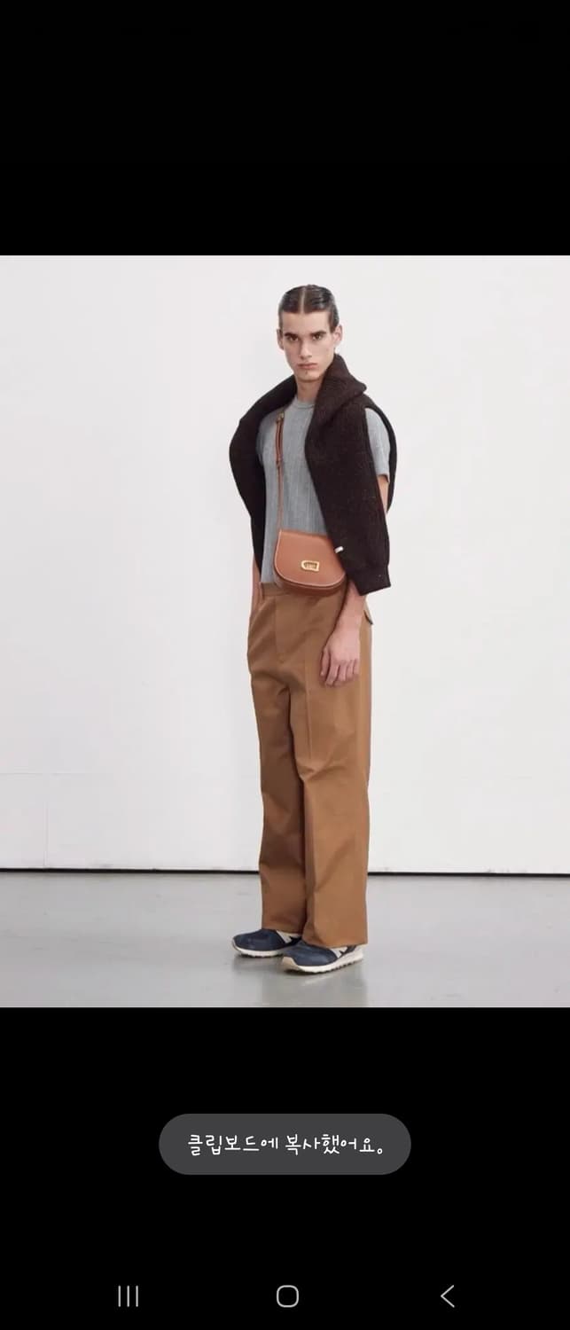 렉토 23FW 유니온 코튼 스트레이트 와이드 핏 팬츠 카키브라운 상품이미지1