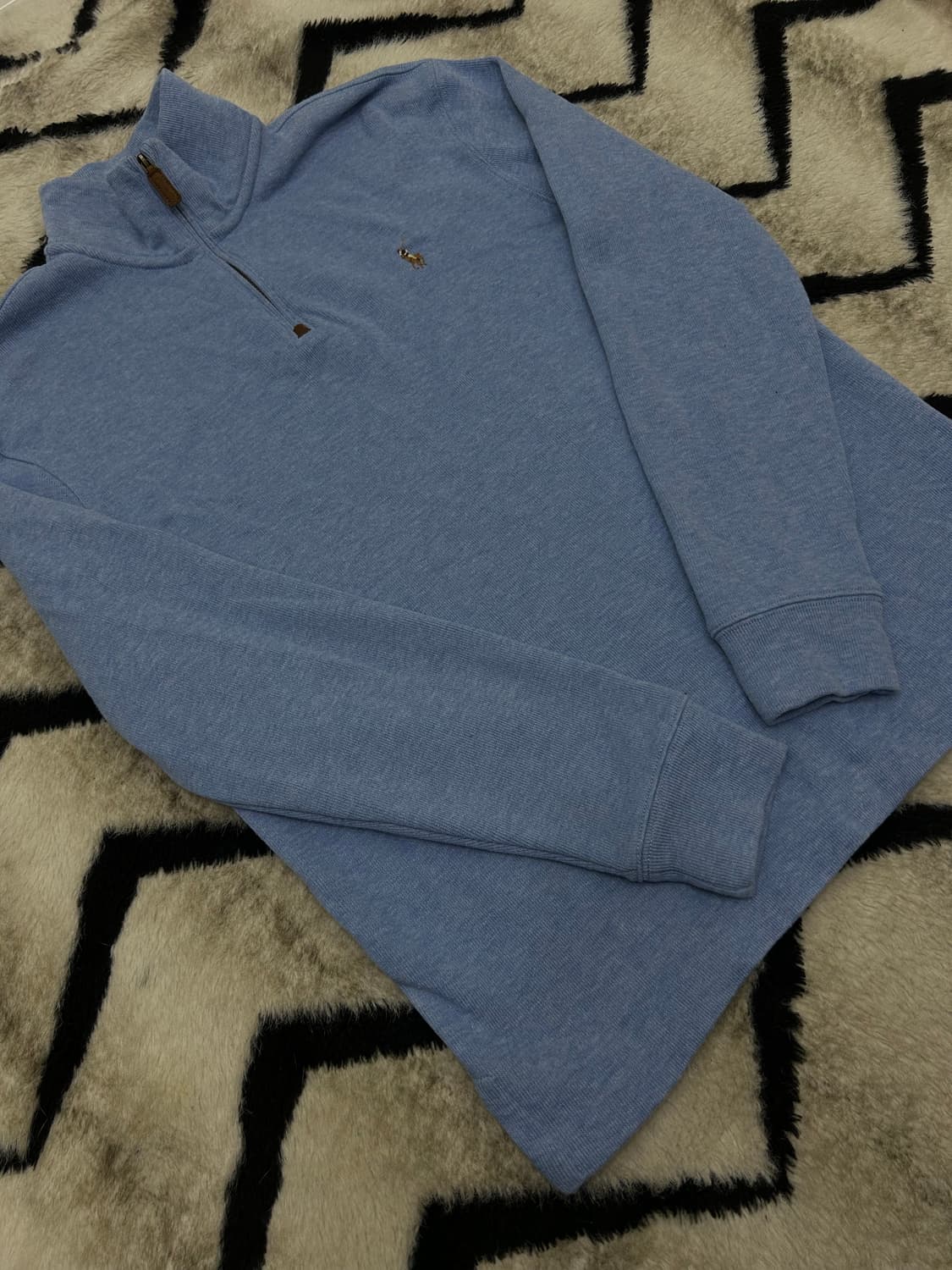 [M]폴로랄프로렌 코튼 반집업/블루 상품이미지1