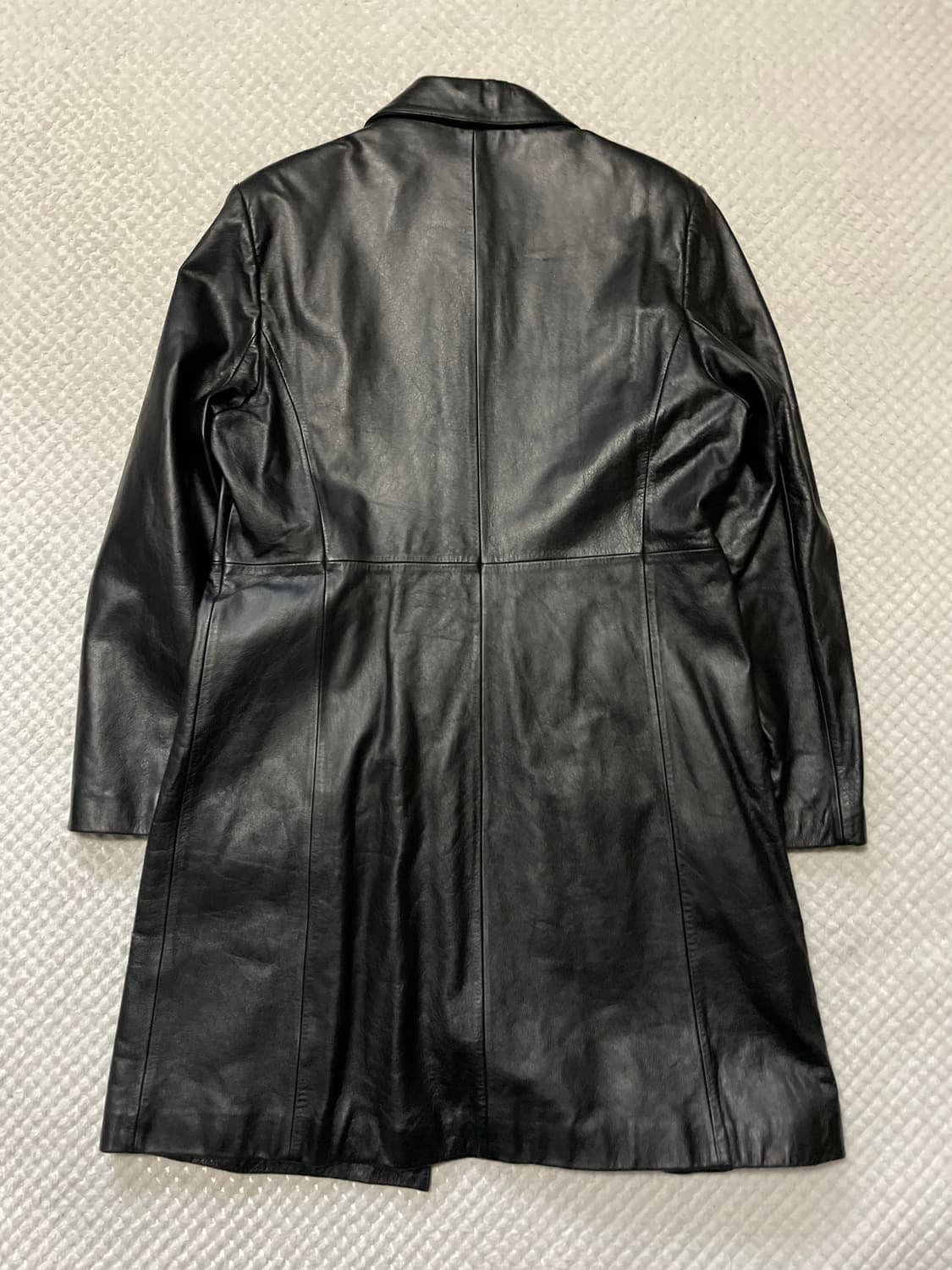 (여성) 웨스턴 무드 카우하이드 소가죽 레더 카 코트 상품이미지2