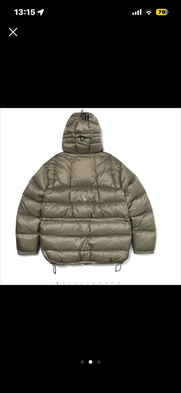 페치선데이 구스다운 패딩 L 새상품 상품이미지2