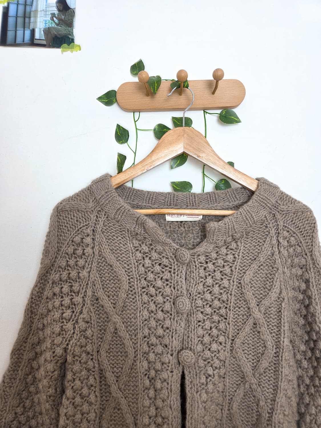 코지 쓰리 버튼 울 가디건 상품이미지2