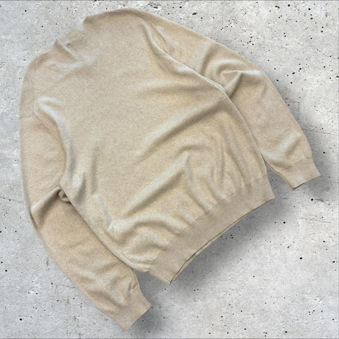 [XL] 폴로 랄프로렌 피마코튼 슬림핏 베이지 니트 스웨터 C871 상품이미지2