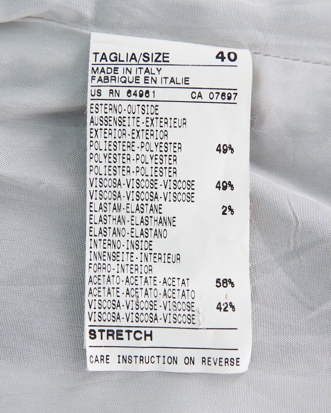 Benetton 핀스트라이프 버튼 블레이저 자켓 상품이미지8