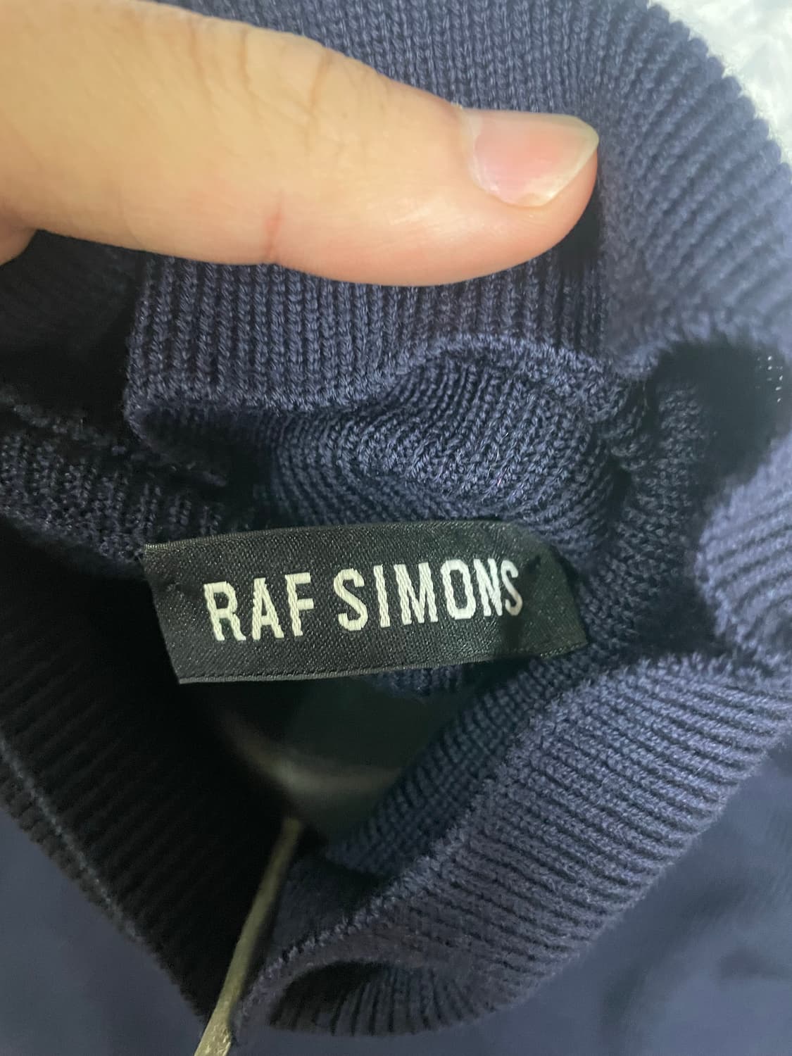 라프시몬스 터틀넥 네이비 M 상품이미지2