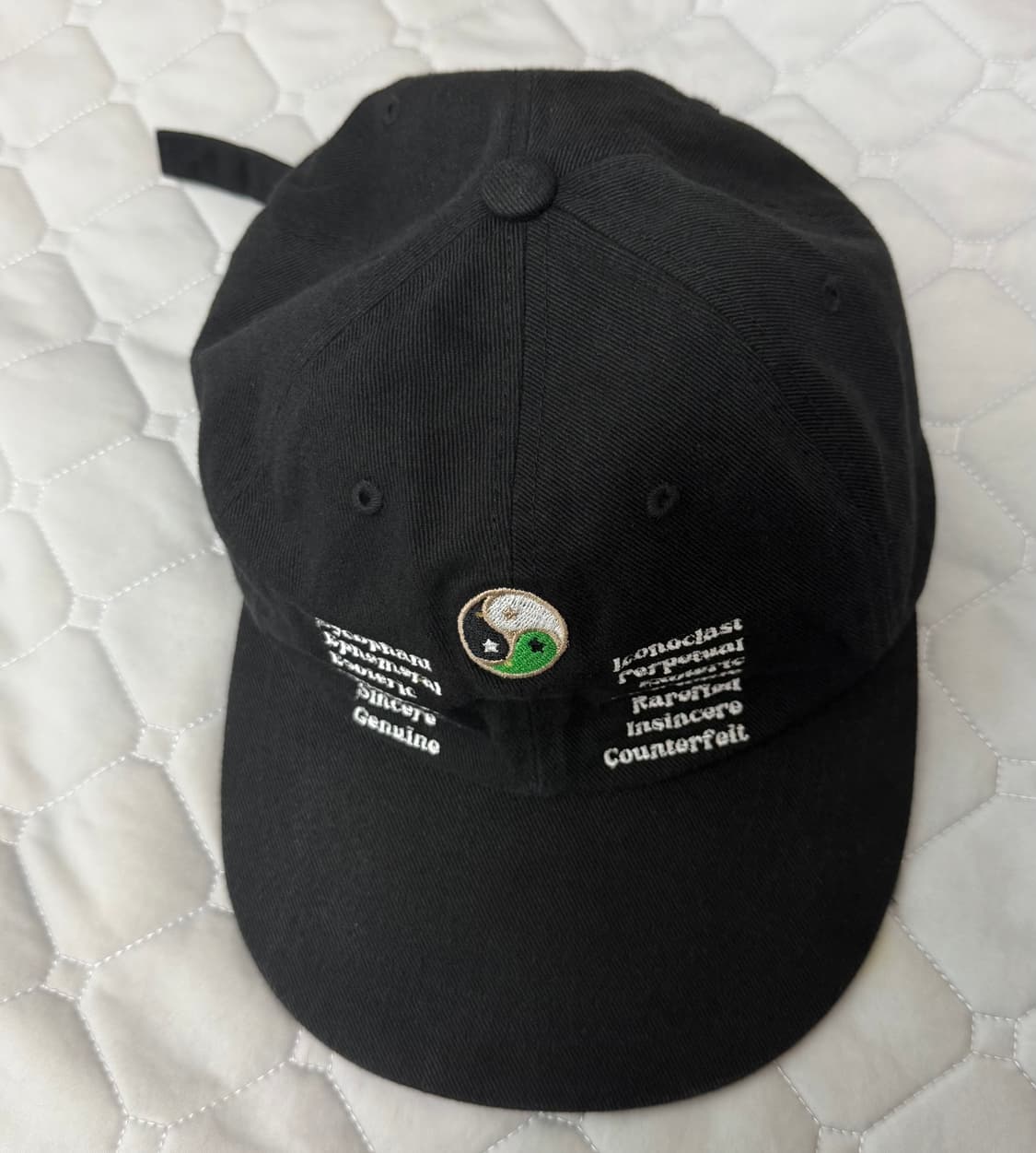 Yin Yang Washed Cap Black 상품이미지3