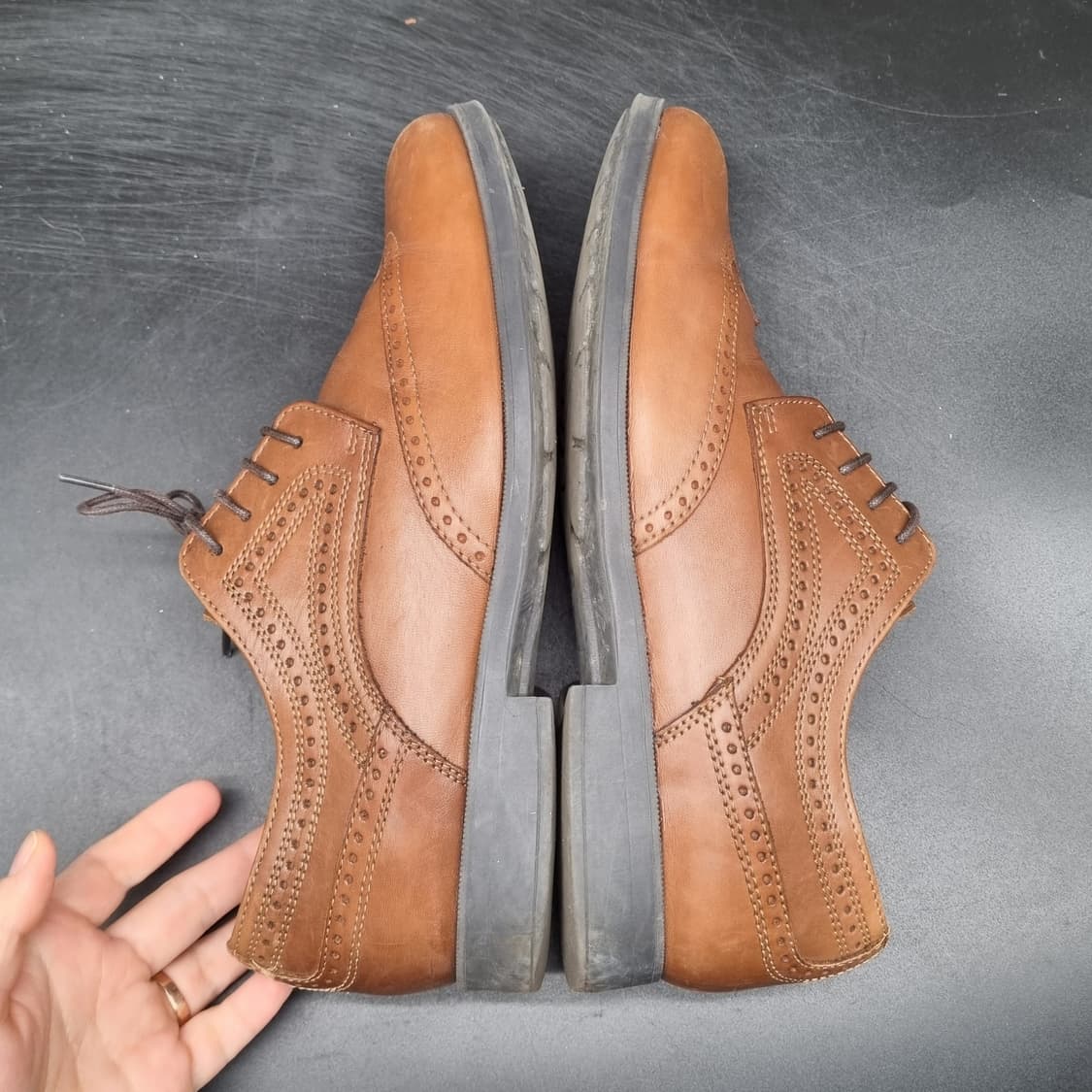 제옥스 힐스턴 남성윙팁구두 실사이즈270 상품이미지5