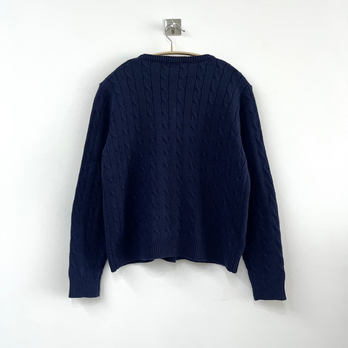 폴로 랄프로렌 신형 네이비 케이블 니트 가디건 상품이미지3