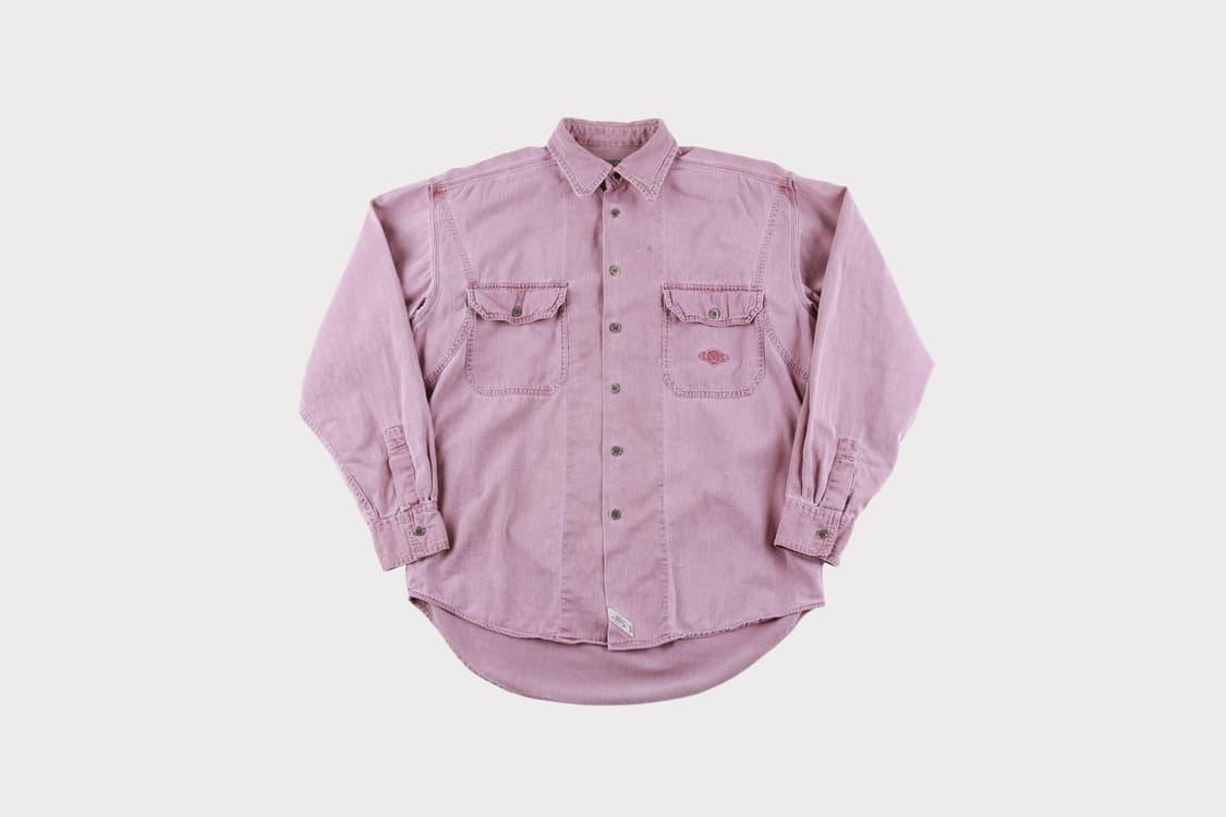 [M] 90's 리바이스 워싱 데님셔츠 상품이미지1