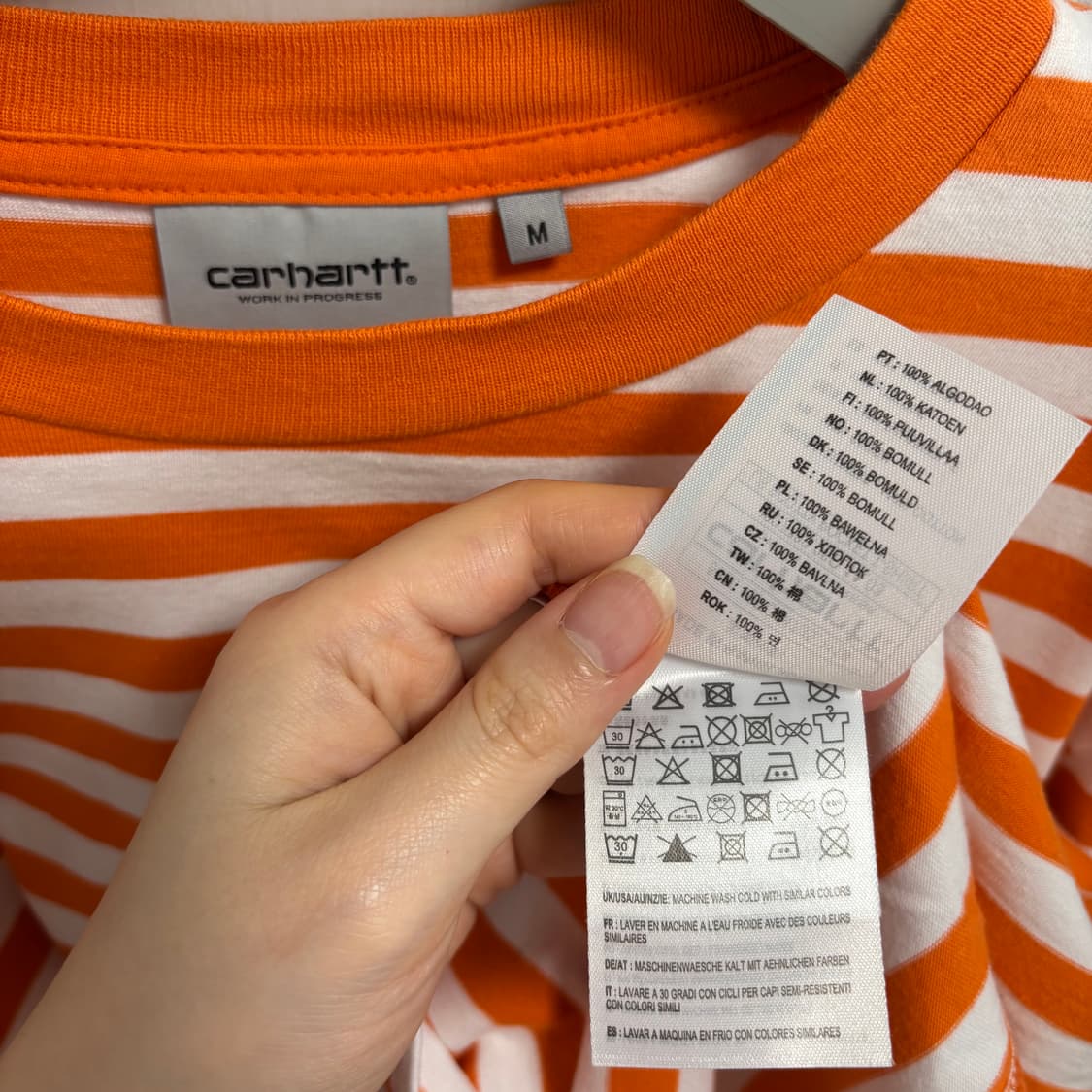 carhartt-wip 칼하트 스트라이프 포켓 티셔츠 상품이미지10