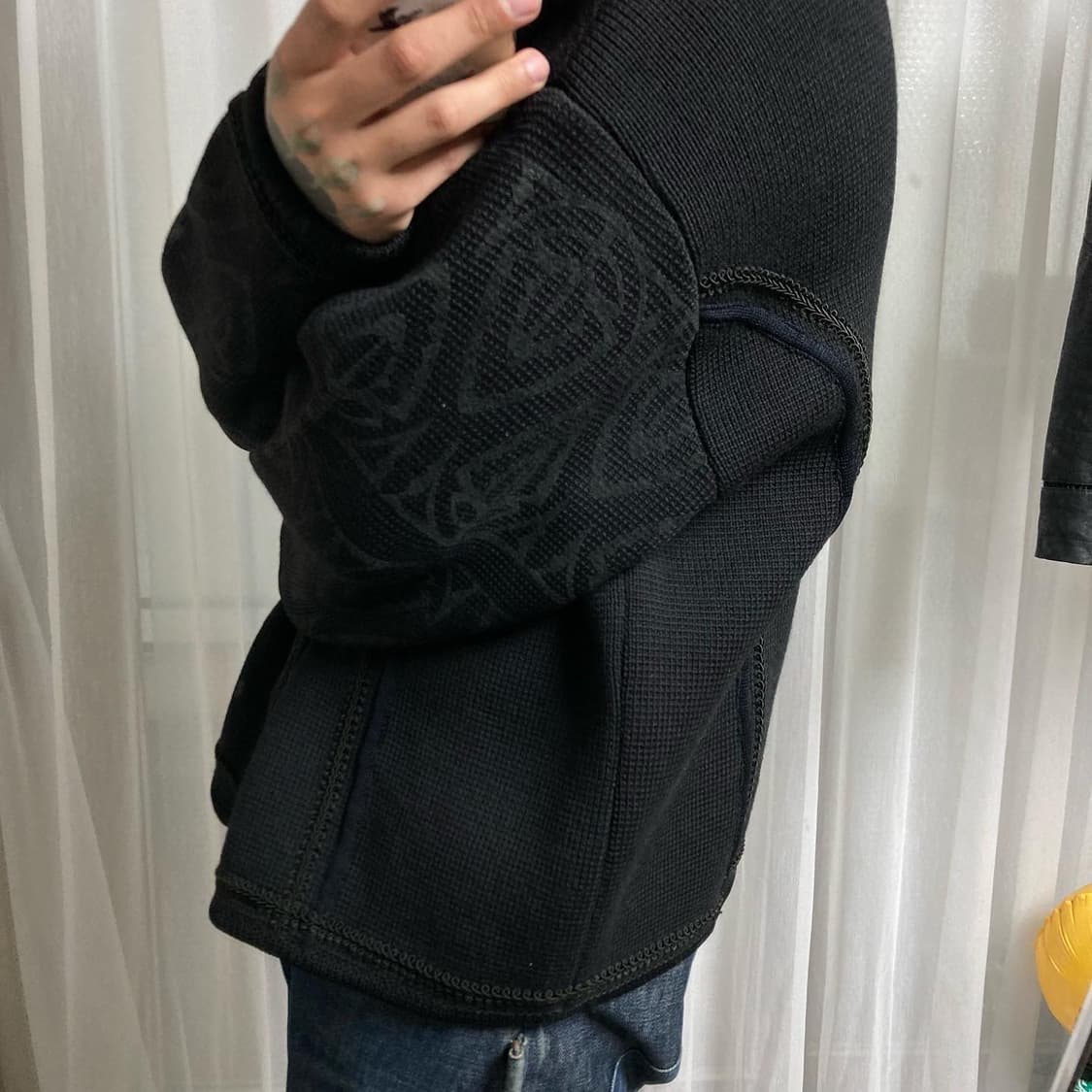 90s 장폴고티에 트라이벌 니트 자켓 상품이미지3