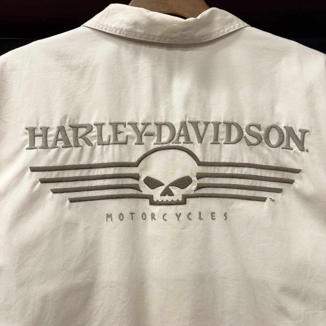 할리데이비슨 실버틱 윌리.G스컬 엠브로이드 반팔셔츠 N1245 상품이미지5