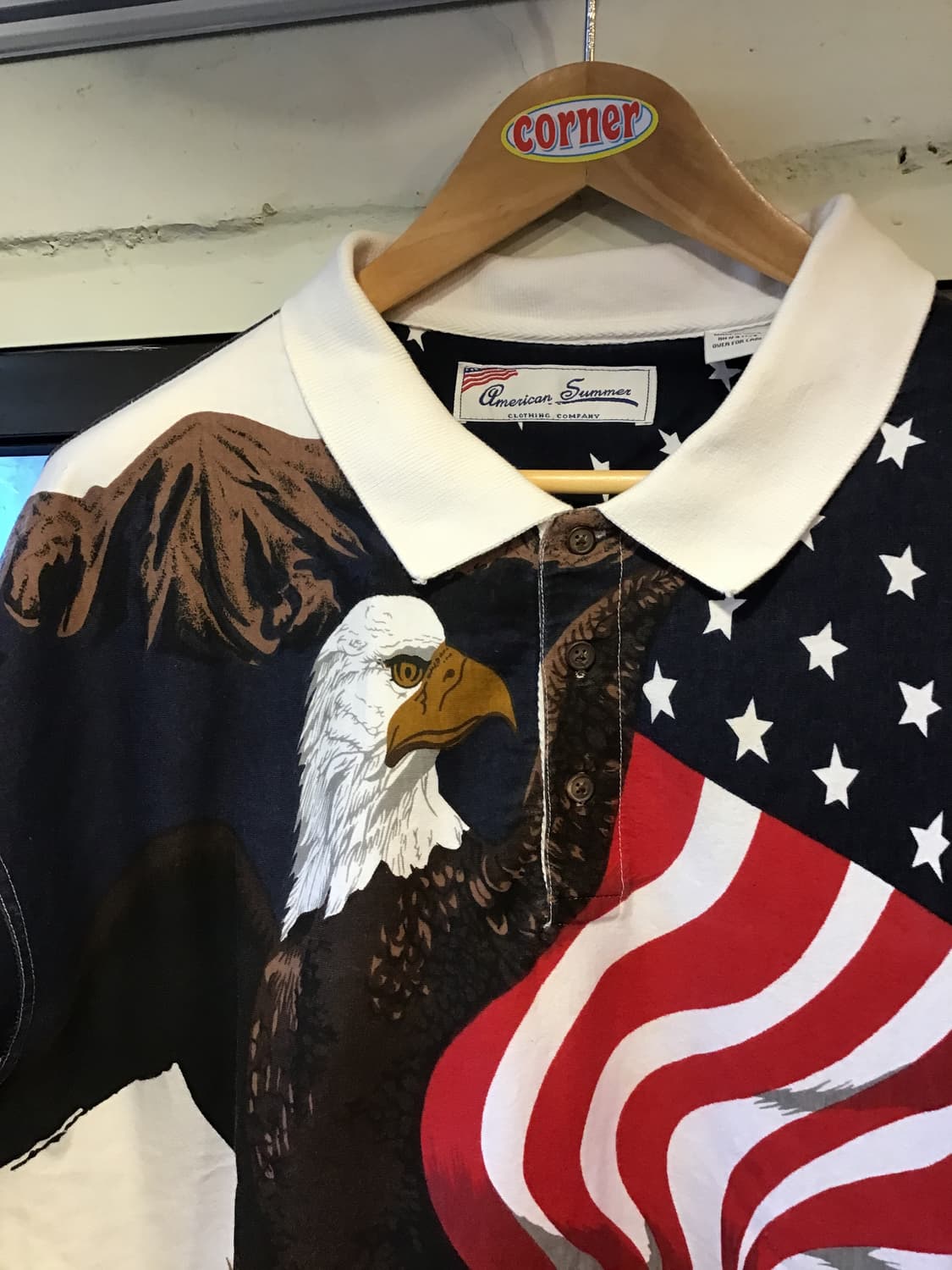 성조기 빈티지 카라티 상품이미지2