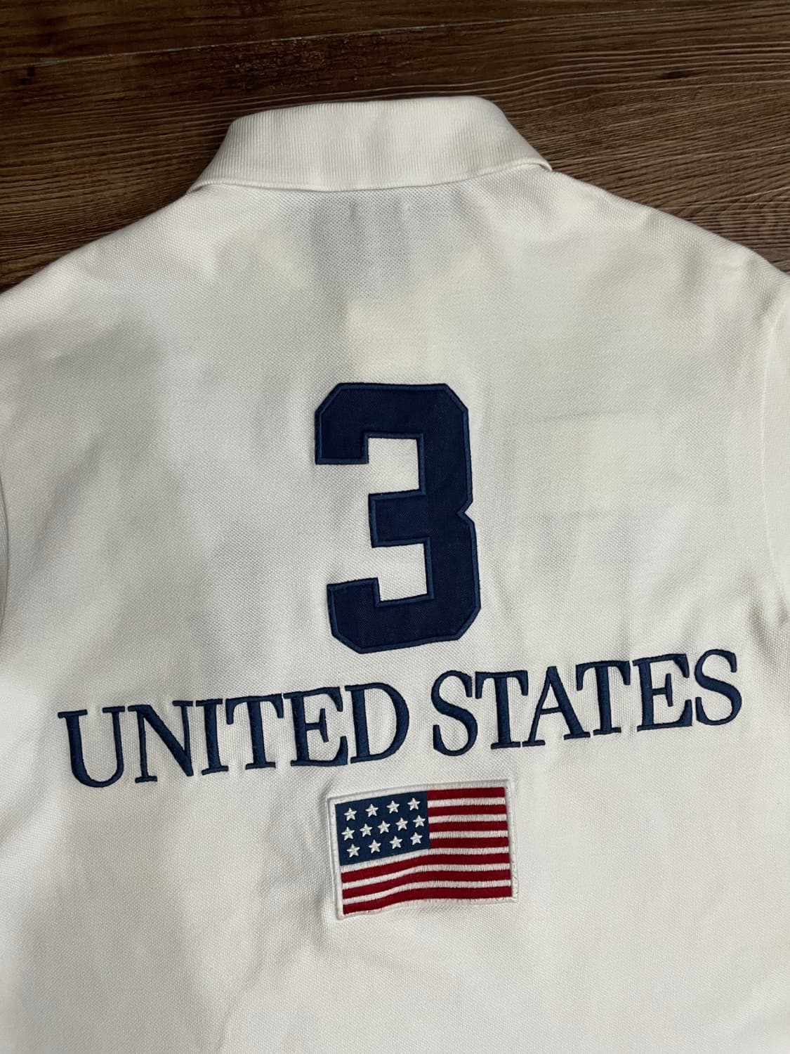 폴로 치프키프 빅포니 USA 성조기 PK 카라티 화이트 상품이미지10