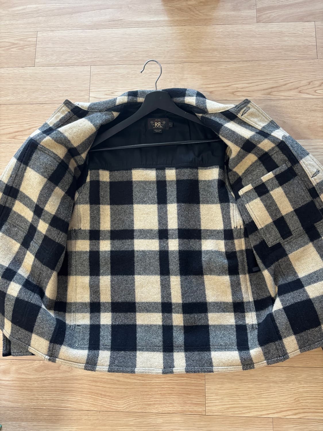 [S] RRL 매키노 크루저 체크 자켓 크림/블랙 상품이미지6