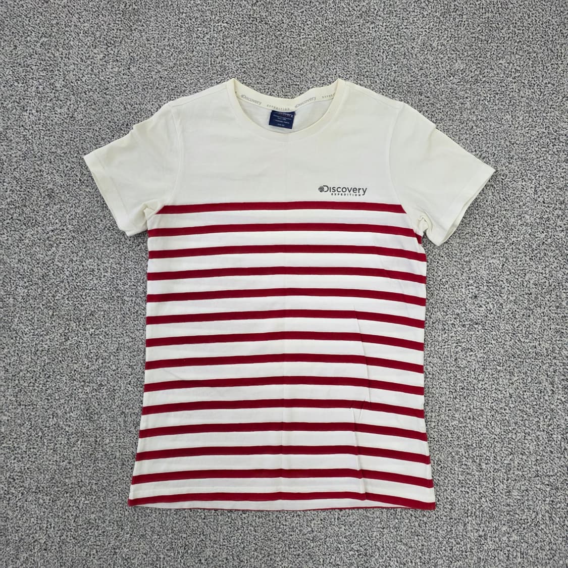 [90] 디스커버리 스트라이프 반팔티 0203J 상품이미지1