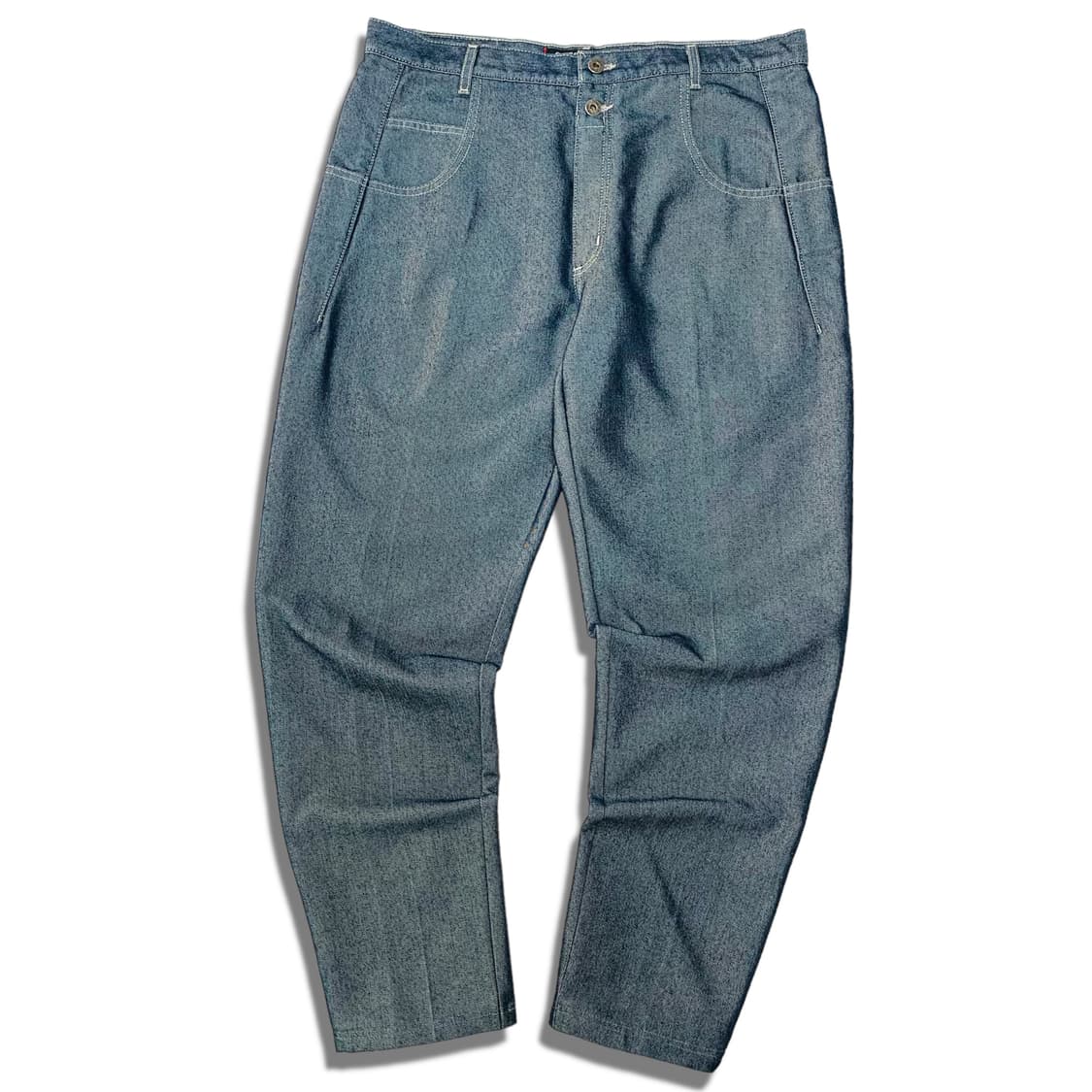 00s GUESS USA 실버 코팅 데님팬츠 상품이미지2