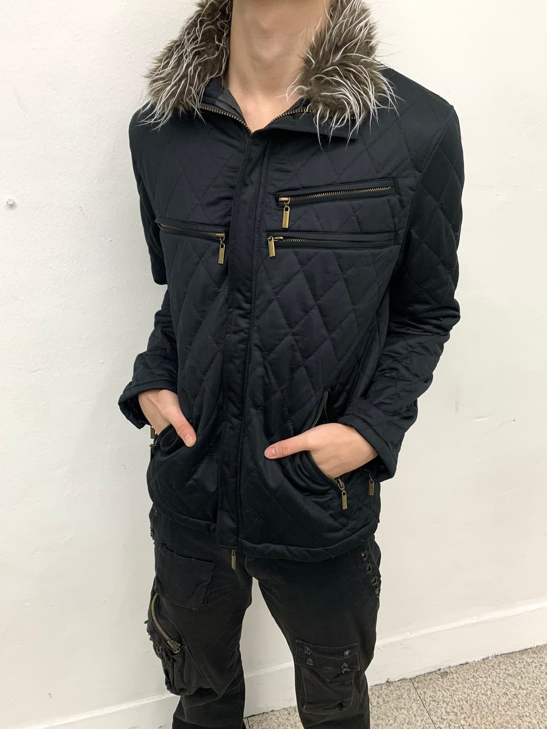 V-kei mood fur qualted padding   상품이미지5