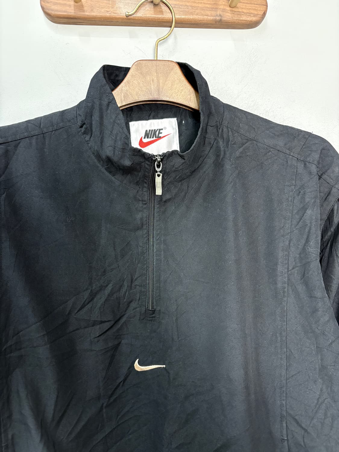 나이키 센터 스우시  올드스쿨 아노락 웜업 블랙 자켓 A3708 상품이미지3