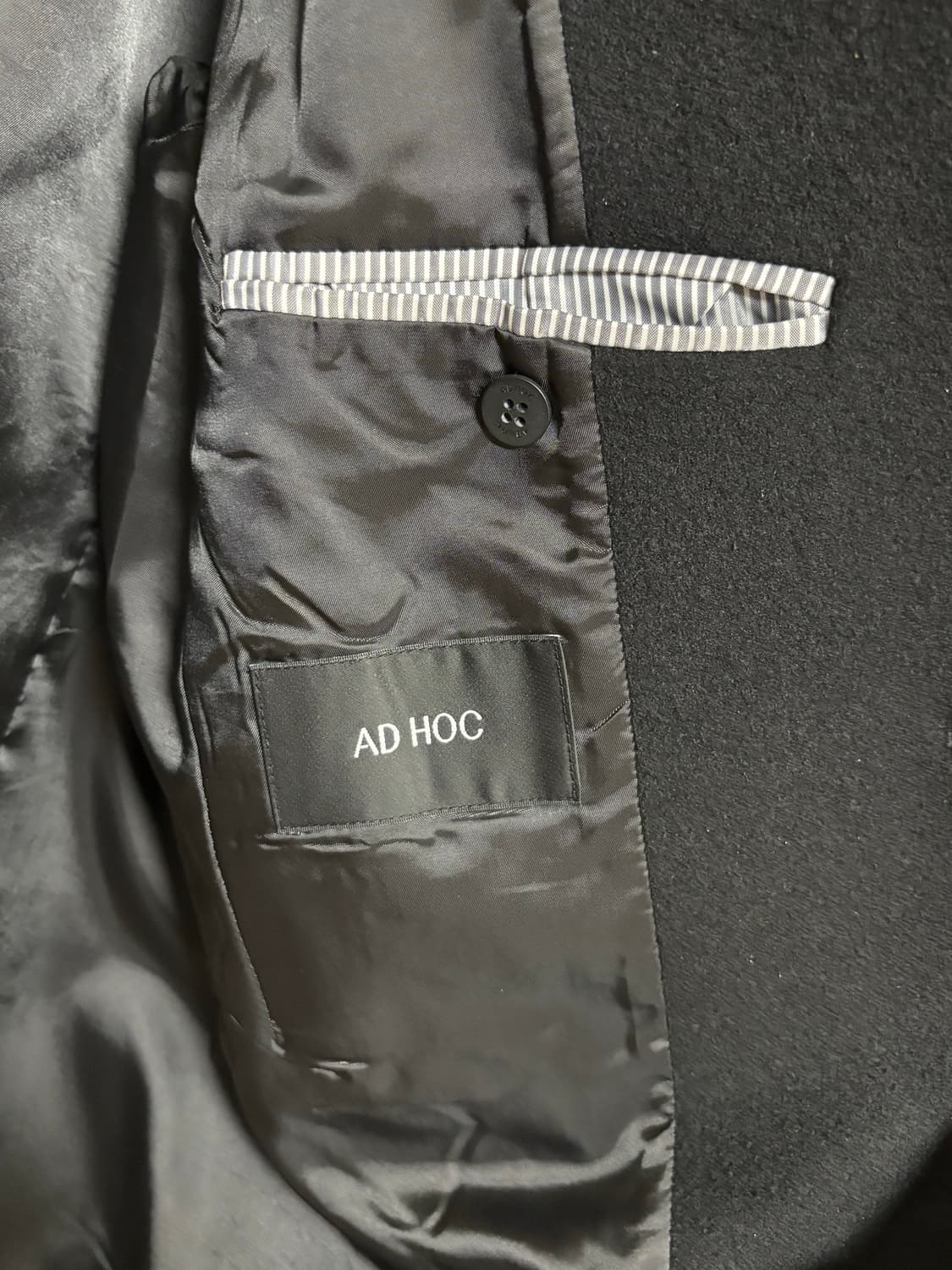 AD HOC black코트 상품이미지3