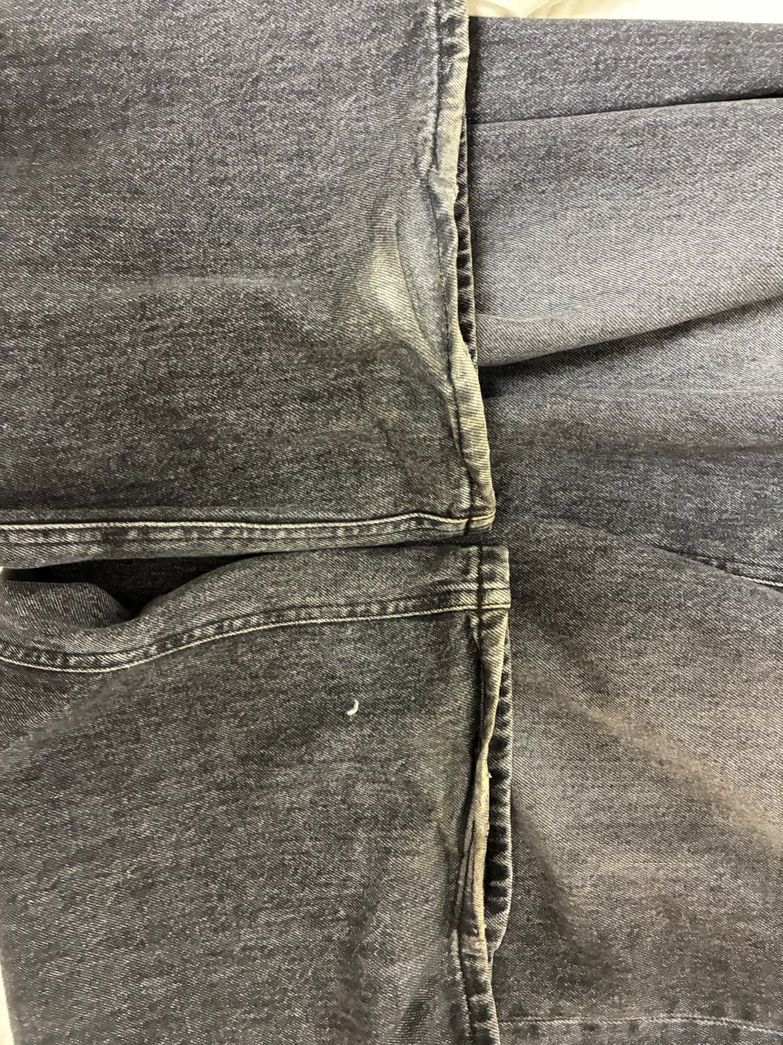 해칭룸 와이드 커브진 블랙 상품이미지3