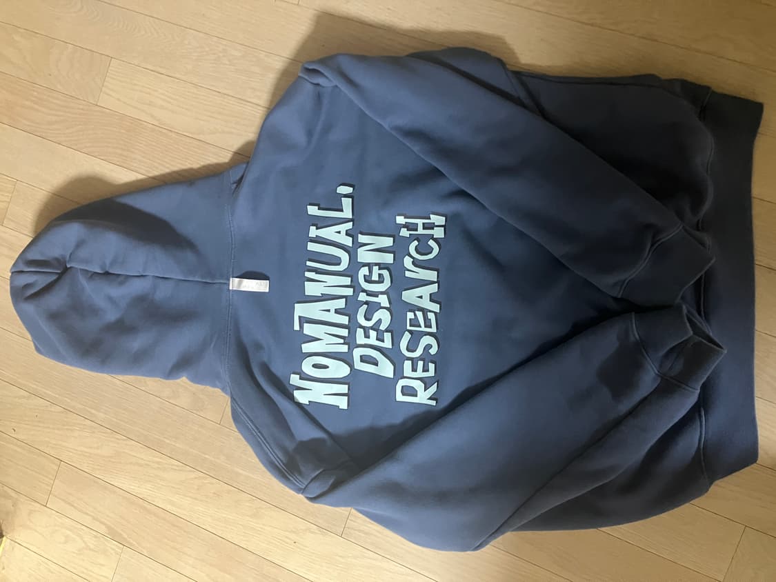 노매뉴얼 후드티 스카이블루 L 상품이미지2