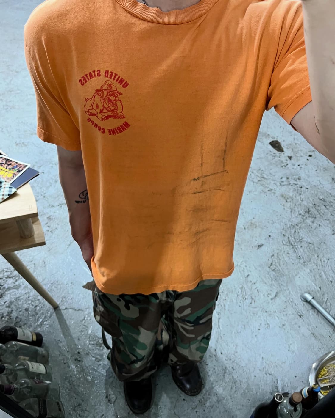 90s USMC faded tee 🇺🇸 상품이미지1
