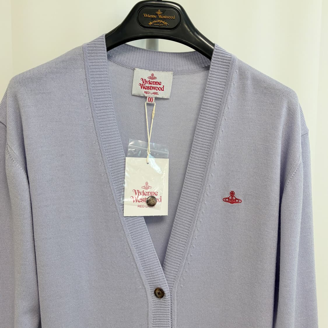 새상품 비비안웨스트우드 레드라벨 울 브이넥 가디건 상품이미지3