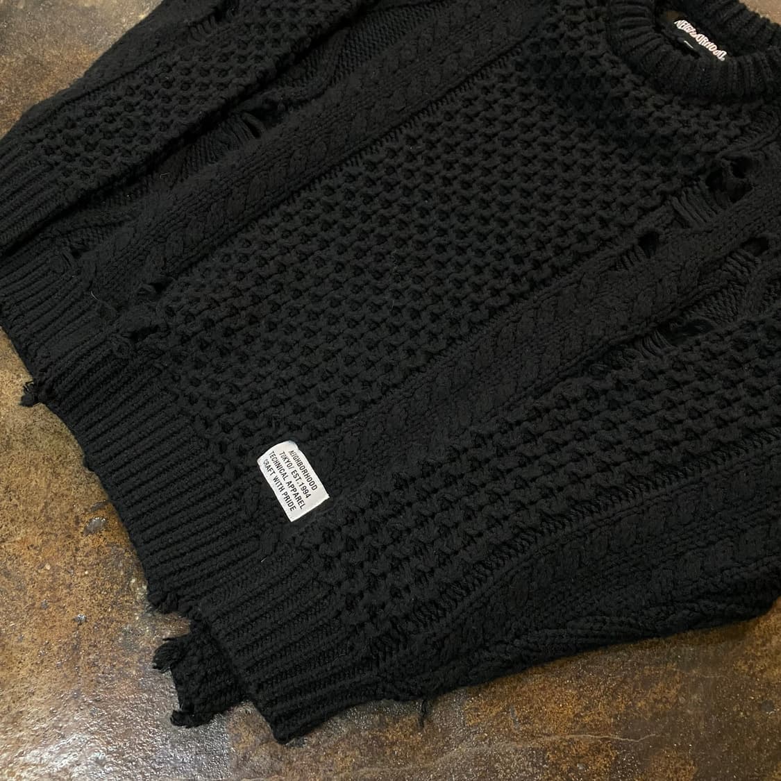 (S) Neighborhood 세비지 데미지 니트 스웨터 상품이미지4