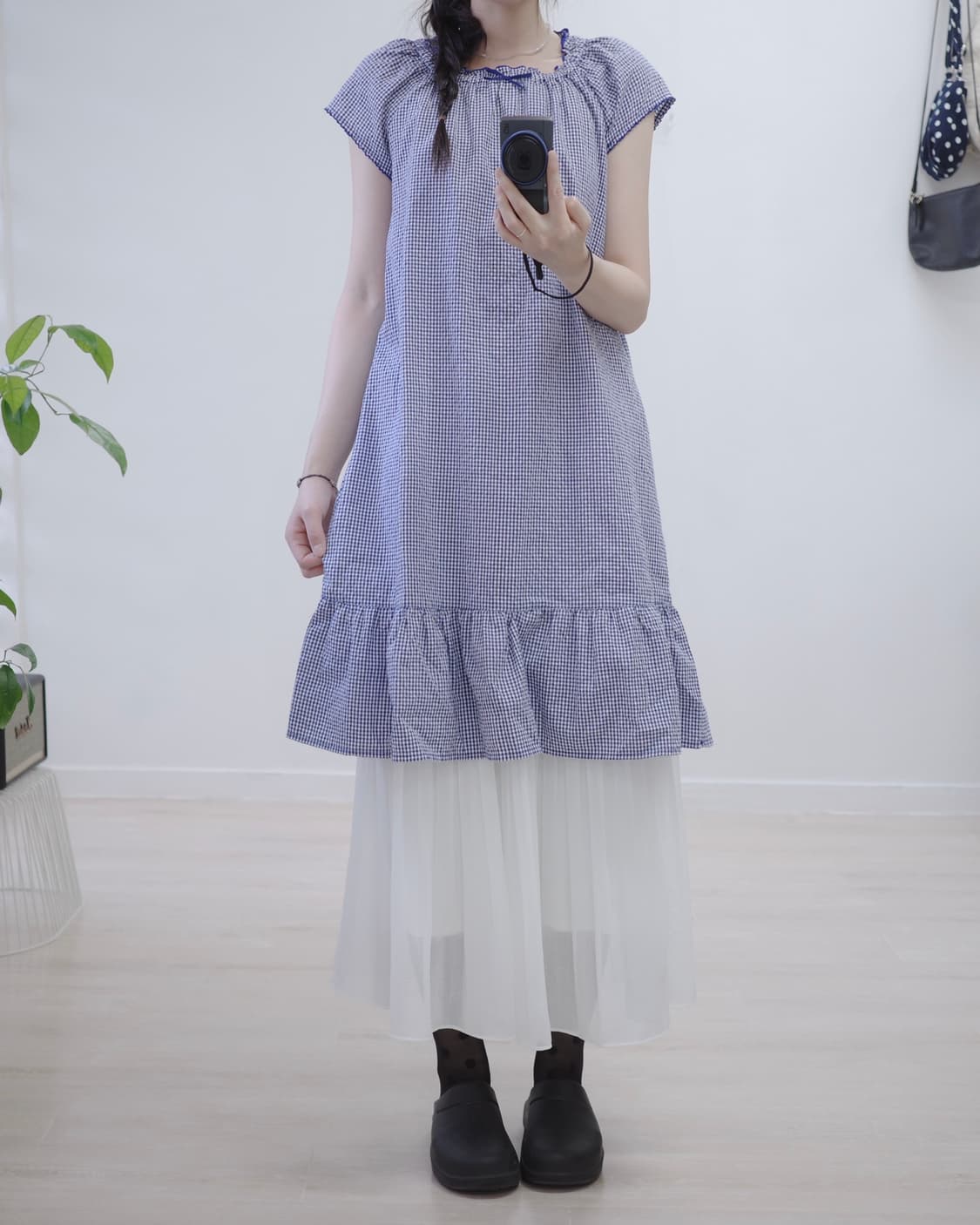 Blue ribborn one-piece 상품이미지2
