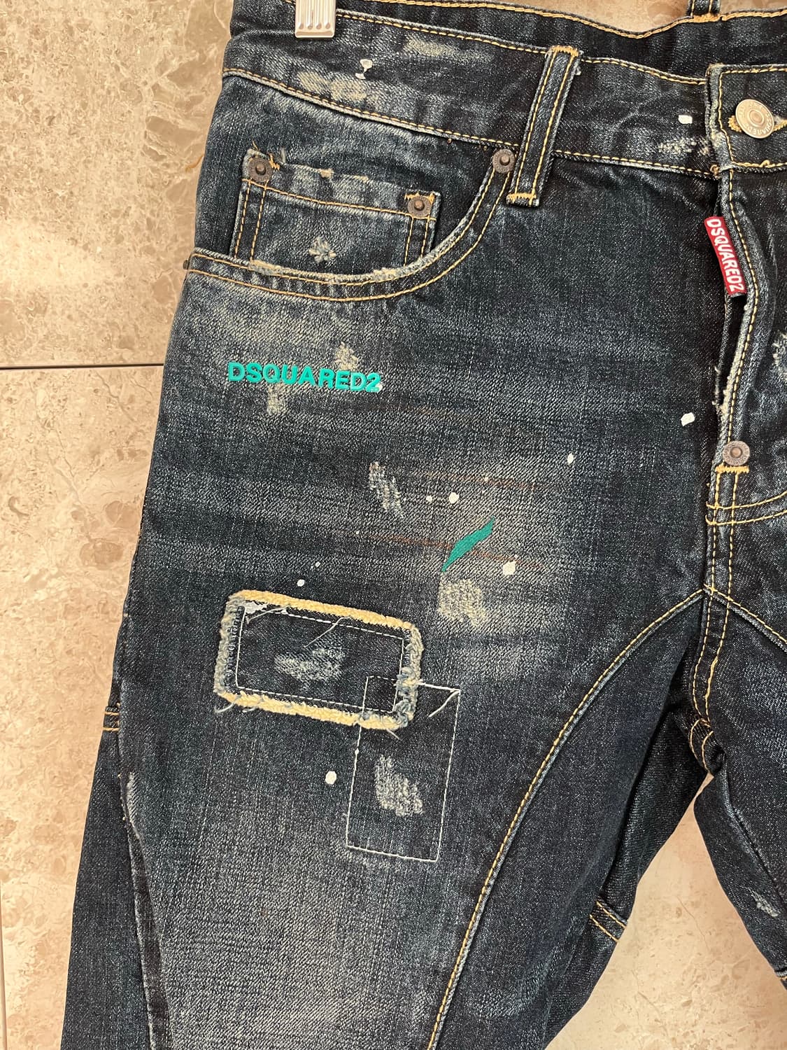 디스퀘어드2 남성 데미지 청바지 46 상품이미지2