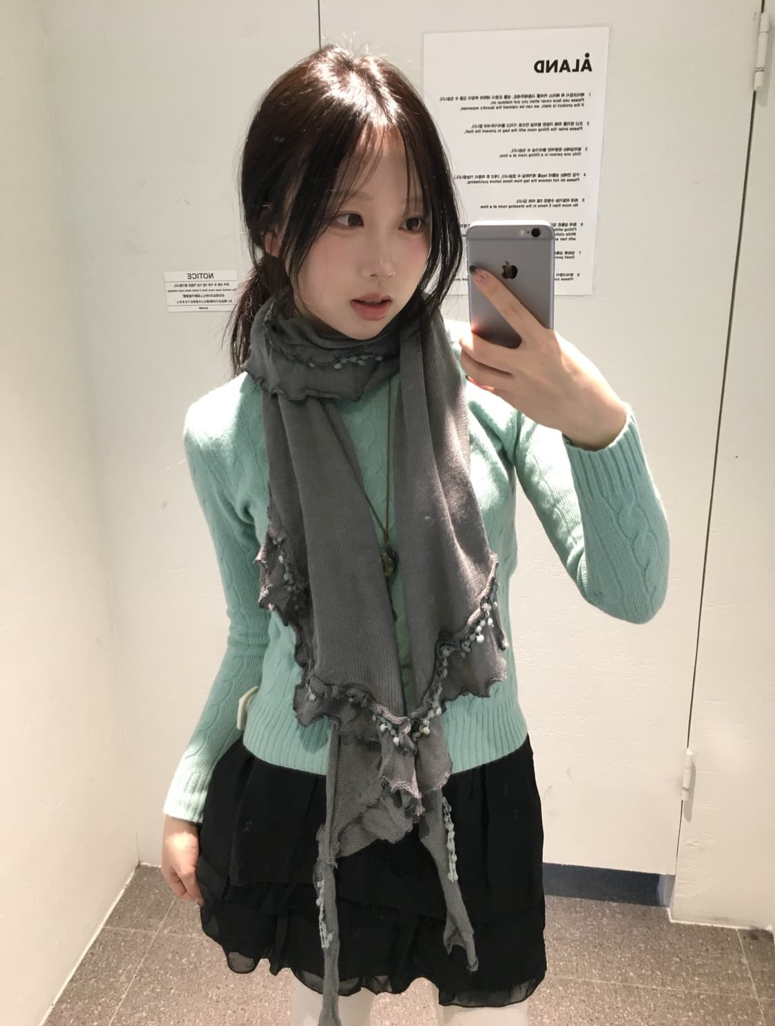 폴로 민트 체크 괴짜 코디세트  상품이미지3