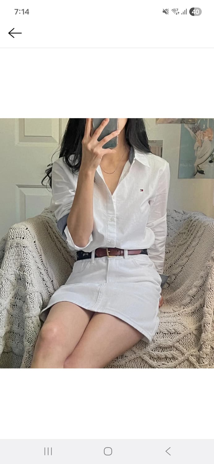 [택있는 새상품]타미힐피거 옥스포드 셔츠 44~55사이즈 상품이미지1