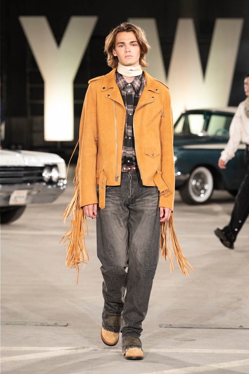 24SS DAIRIKU Boot cut draping Denim 상품이미지3