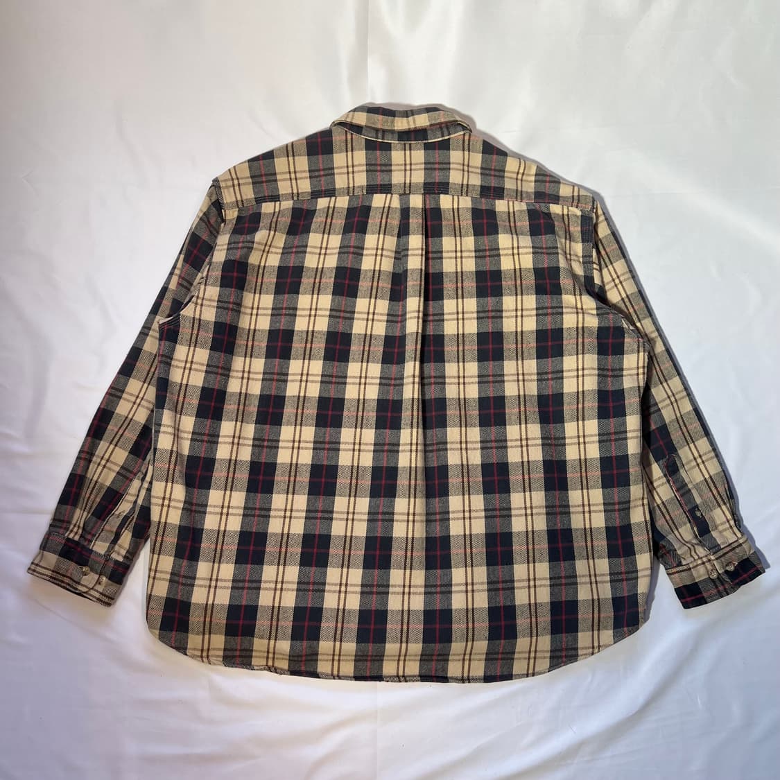 [2XL]00s 칼하트 오리지널 워크 헤비코튼 플란넬 체크 긴팔 셔츠 상품이미지6