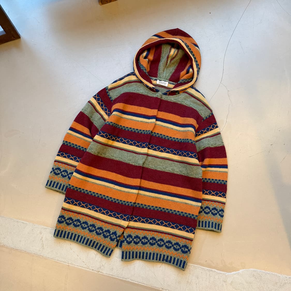 베네통 에스닉 스웨터 롱 가디건 상품이미지2