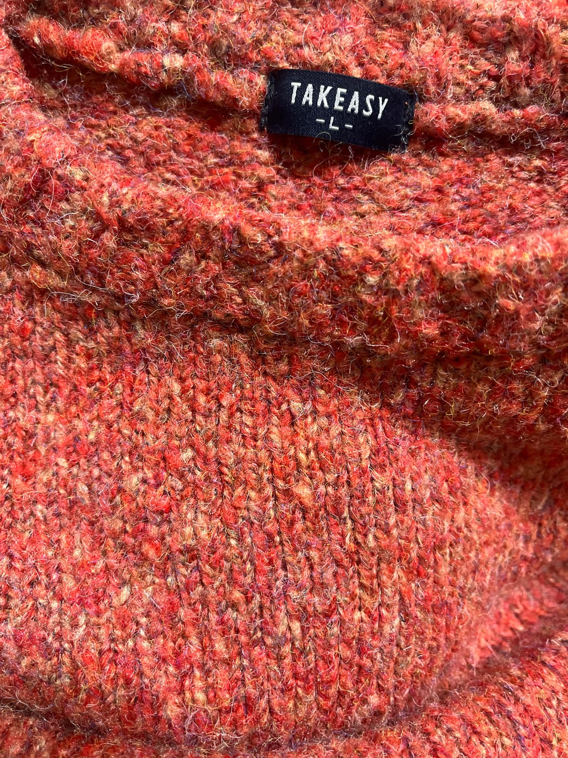 테이크이지 오렌지 니트 상품이미지3