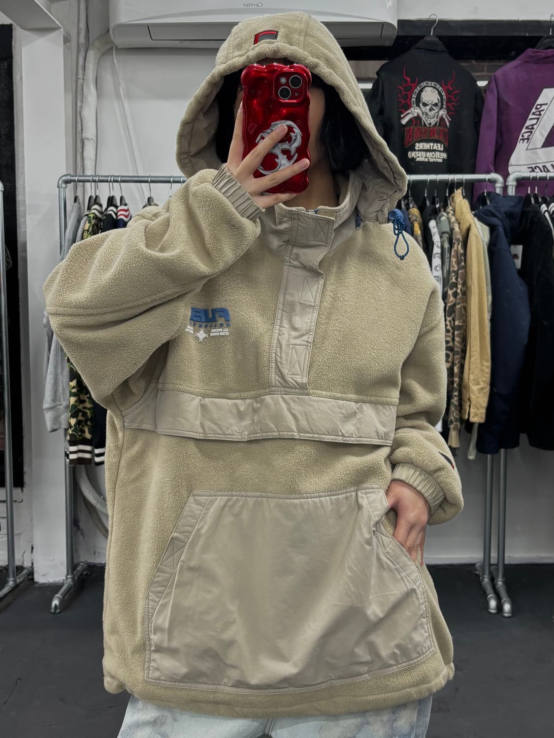 FUBU 푸부 플리스 아노락 자켓 상품이미지4