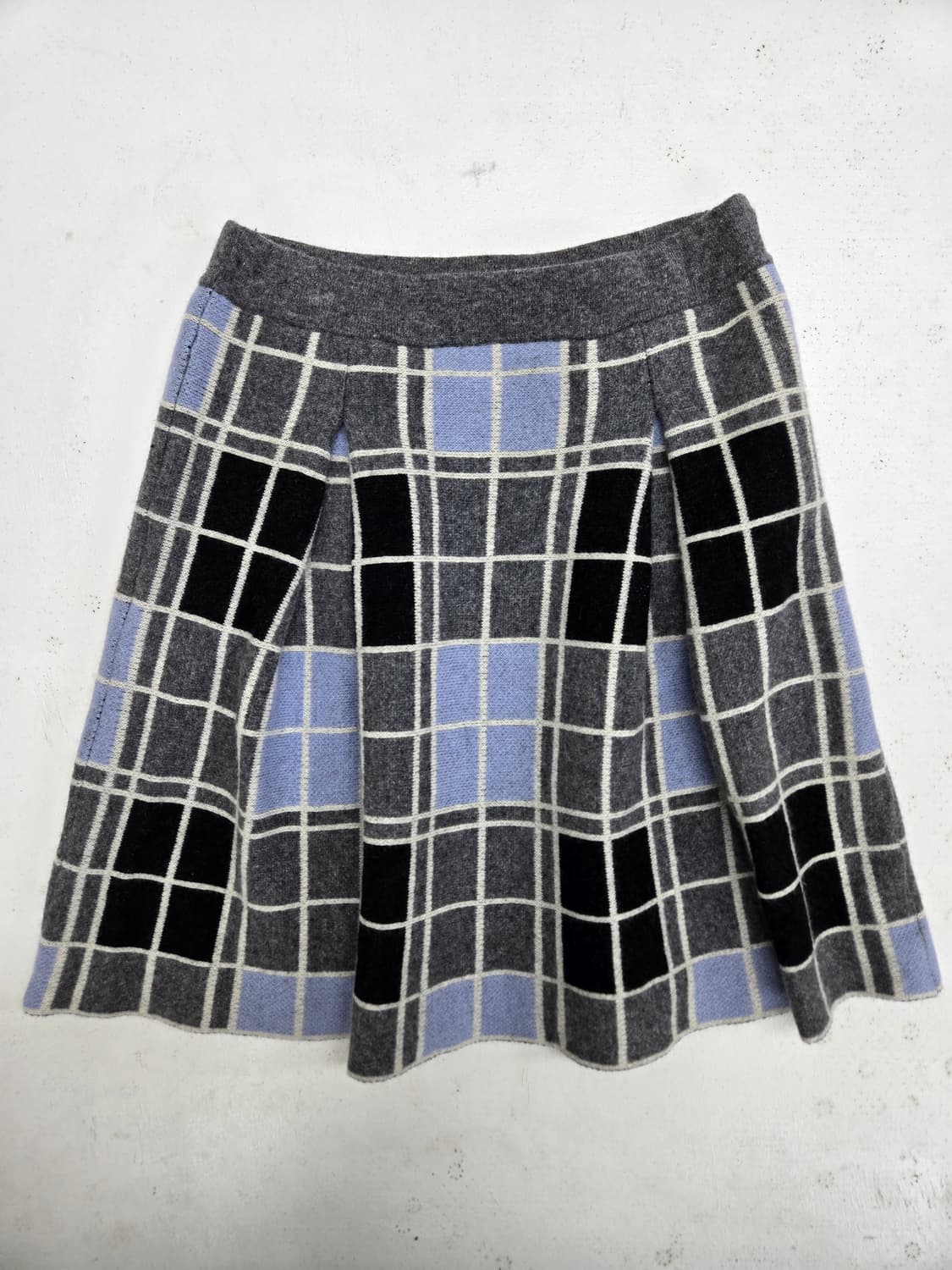 랑방 체크 플리츠 미니 스커트 상품이미지2